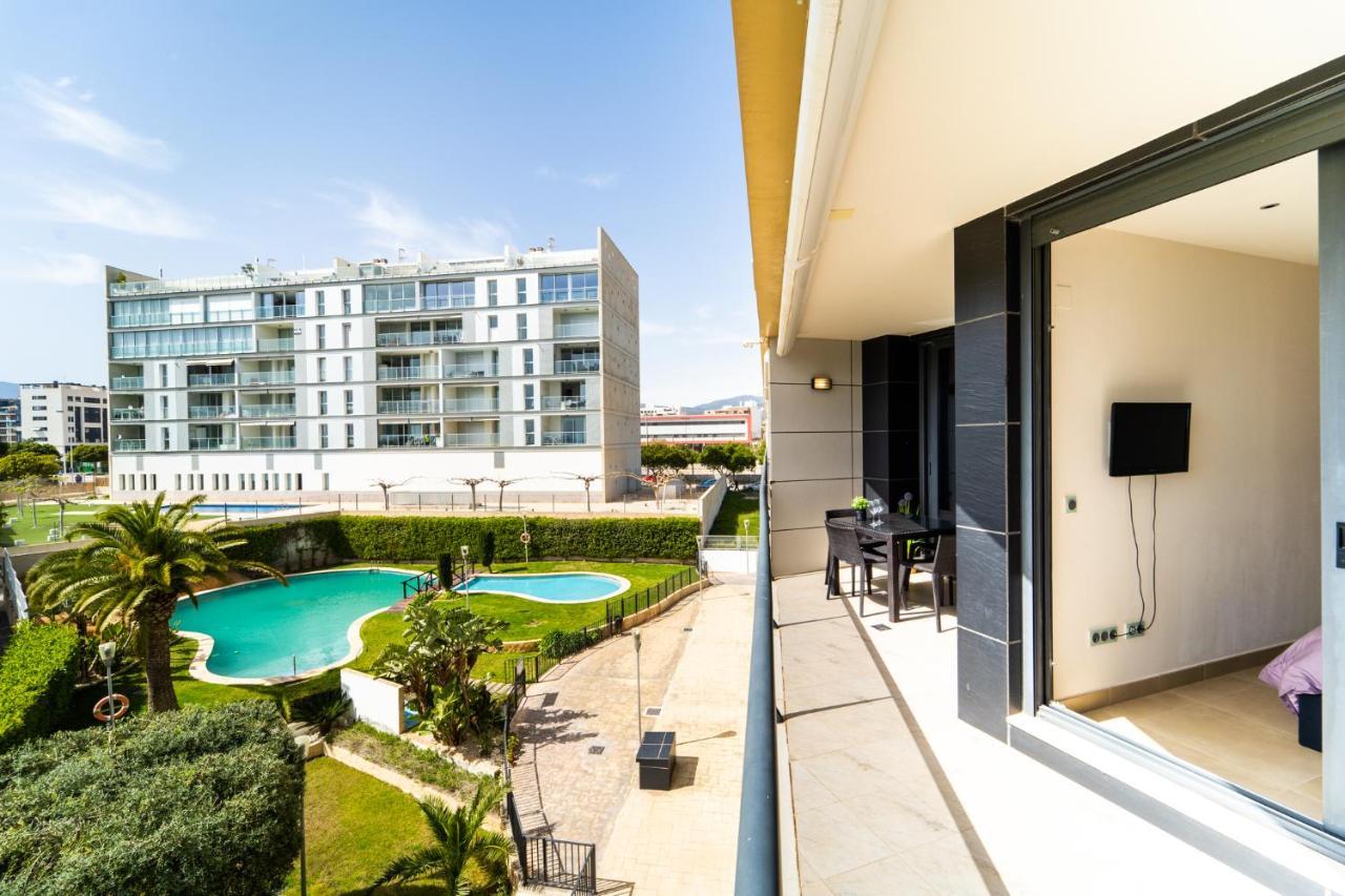 Primera Linea De Mar Con Piscina, Gimnasio Y Parking 2 Hab Y 2 Banos ビリャホヨサ エクステリア 写真